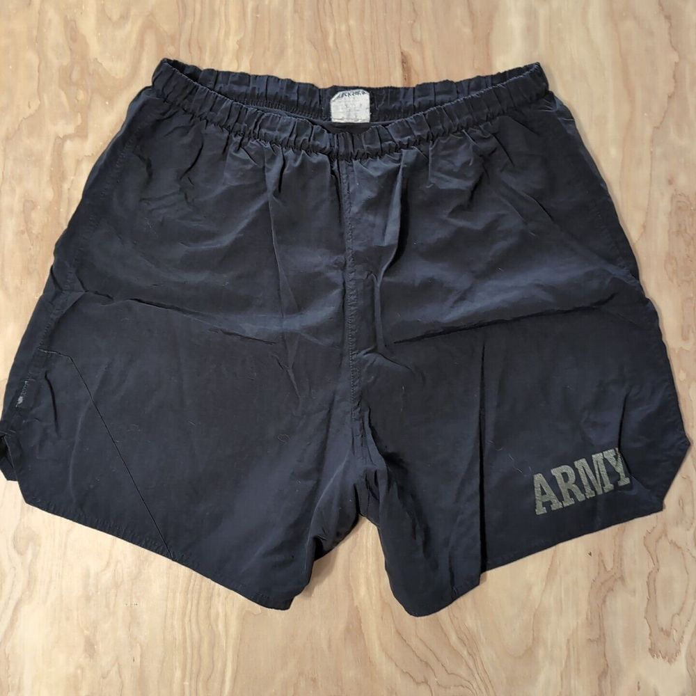 US Army Military Black Trunk‎ Shorts Size 30"x5"